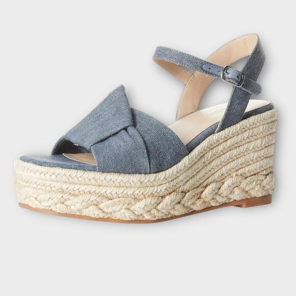 The Drop Women's Jeremy Espadrille Platform Ankle Strap Sandal Wedge Size 9 - Picture 2 of 5